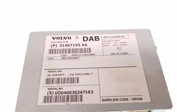 Volvo V60 Antenna control unit 31407195AA 31407195 31328586AD