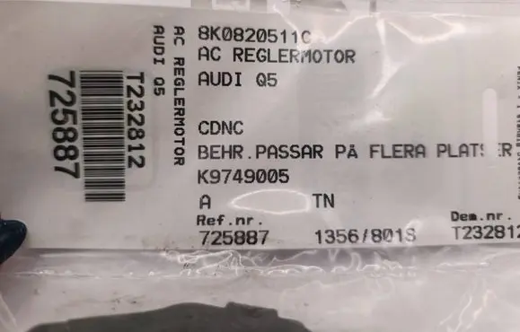 Audi A5 8T 8F Air flap motor/actuator K9749005 20042009 EFB330