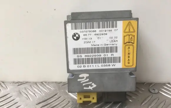 BMW 7 E65 E66 Airbag control unit/module 037075066 6922939 001914407