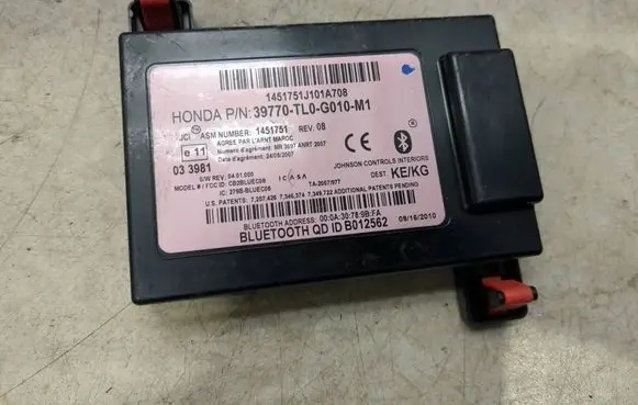 Honda Accord Bluetooth control unit module 1451751 1451751J101A708 39770TL0G010M1