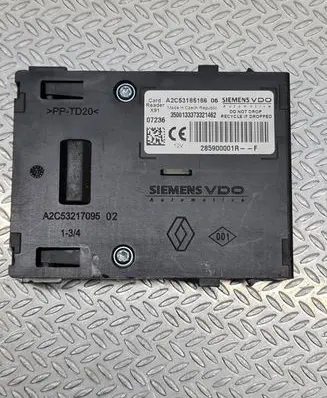 Renault Laguna III Ignition key card reader 285900001R A2C53185186 3500133373321462