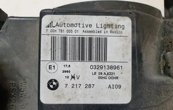 BMW X3 F25 Headlight/headlamp 7217287 0329138961 F00HTB100501