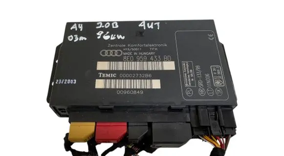 Audi A4 S4 B6 8E 8H Comfort/convenience module 8E0959433BD 00960849 00002732B6