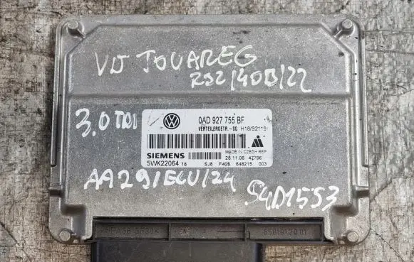 Volkswagen Touareg I Gearbox control unit/module 0AD927755BF