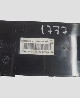 Renault Megane III Climate control unit 275100007R T1001909K 110629130345