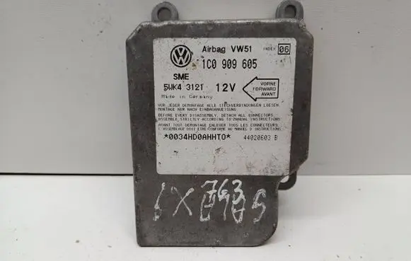 Volkswagen Sharan Airbag control unit/module 1C0909605 44020603B 5WK43121
