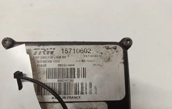 Peugeot 407 ABS Pump 15710602 15710502B 9660067280