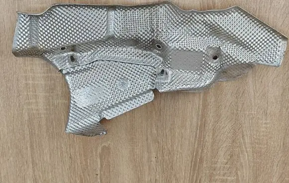 Heat shield in engine bay