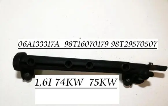 Volkswagen New Beetle Fuel main line pipe 06A133317A 98T16070179
