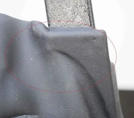 Tesla Model S Steering wheel column trim