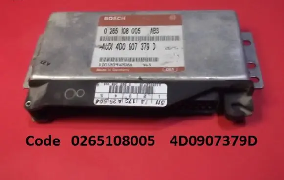 Audi A6 S6 C4 4A ABS control unit/module 0265108005 4D0907379D