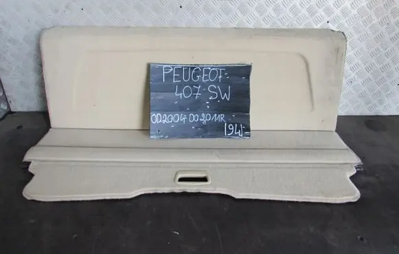 Peugeot 407 Parcel shelf load cover 