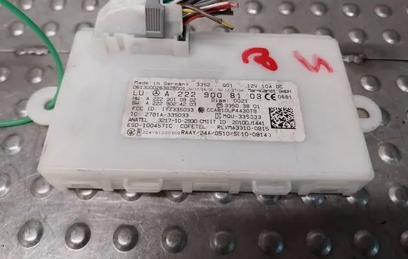Mercedes-Benz S W222 Keyless (KESSY) go control unit/module S26383386 A2229008103