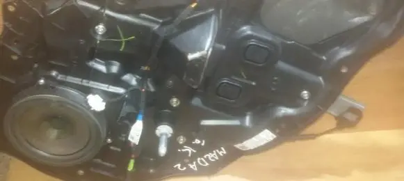 Sliding door window regulator with motor