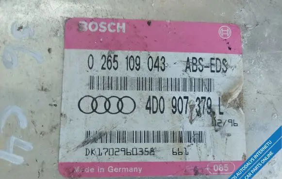Audi A6 S6 C4 4A ABS control unit/module 4D0907379L