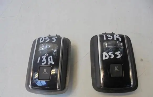 Citroen DS5 Headlining lighting console trim 