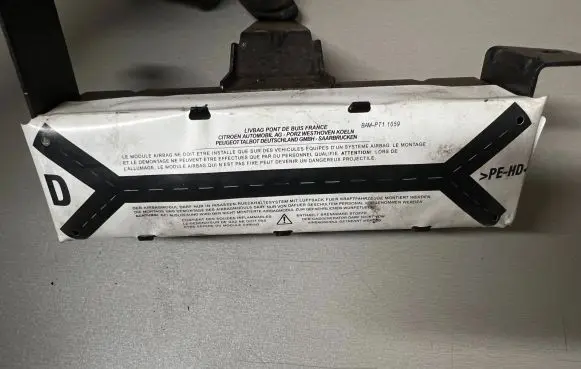 Front door airbag
