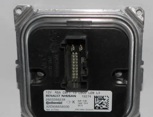 Renault Clio V LED ballast control module 260556623R A2C906658030