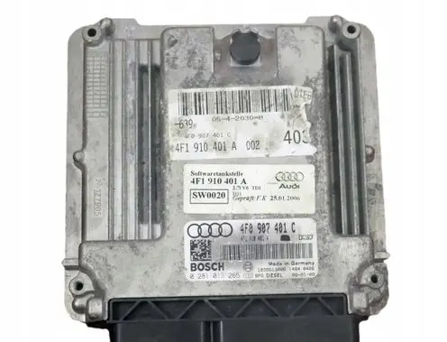 Audi A6 S6 C6 4F Engine control unit/module 4F0907401C