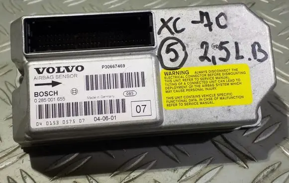 Volvo XC70 Airbag control unit/module 0285001655 040153057507 P30667469