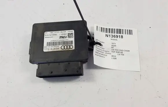 Audi A7 S7 4G Hand brake control module 4H0907801E HAMULCA RĘCZNEGO