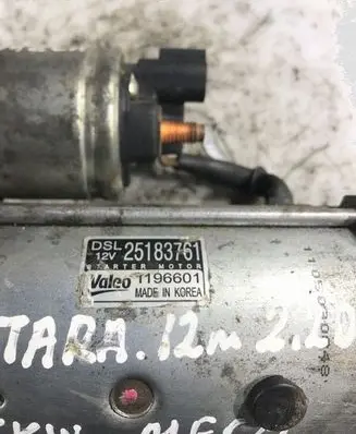 Opel Antara Starter motor 25183761 1196601