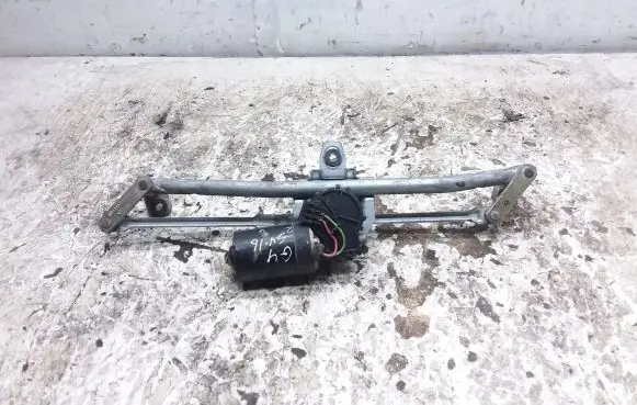 Front wiper linkage and motor