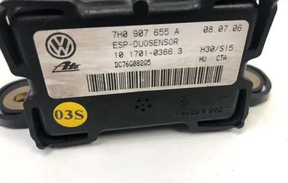 Seat Altea XL ESP acceleration yaw rate sensor 7H0907655A 10170103663 DC76G082Q5
