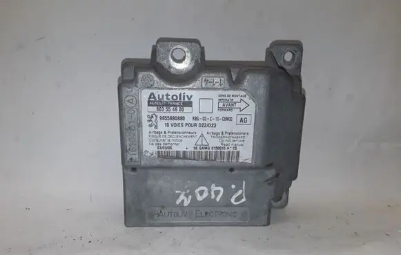 Peugeot 407 Airbag control unit/module 9655880880 NOTCODE