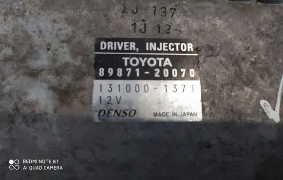 Lexus IS 220D-250-350 Fuel injection control unit/module 8987120070 1310001371