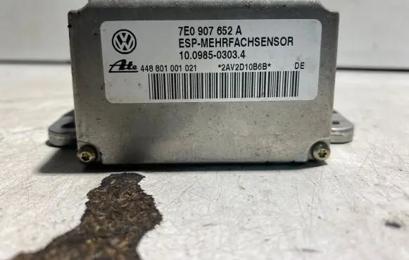 Audi TT Mk1 ESP acceleration yaw rate sensor 7E0907652A 448801001021 10098503034