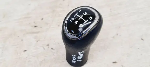 Mitsubishi Space Star Gear lever shifter trim leather/knob