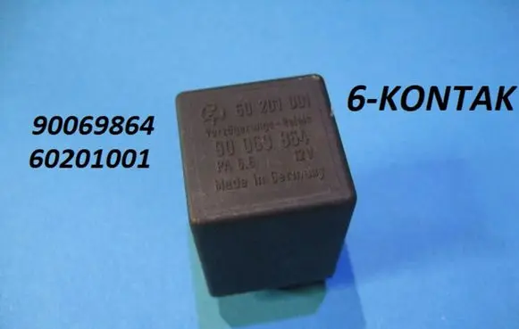 Opel Zafira A Window wiper relay 90069864 60201001