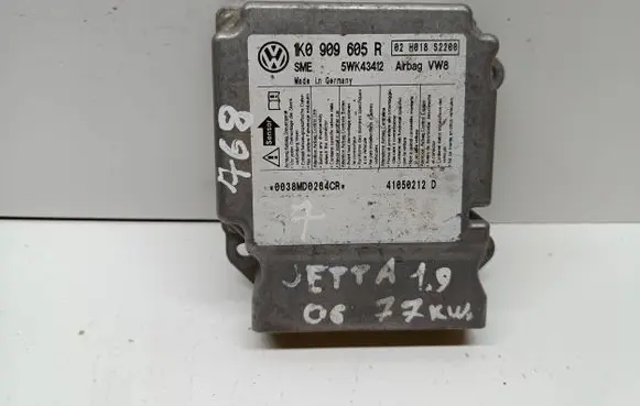 Volkswagen Golf V Airbag control unit/module 1K0909605R 5WK43412