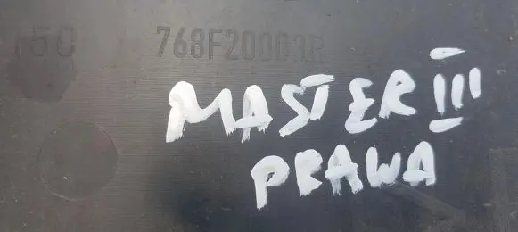 Renault Master III Front sill (body part) 768F20003R