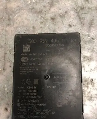 Volkswagen Golf VII Keyless (KESSY) go control unit/module 3Q0959435N-BILI 3Q0959435N