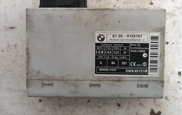 BMW 5 E60 E61 Keyless (KESSY) go control unit/module 5WK49131B