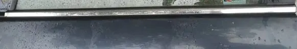 Front door glass trim molding