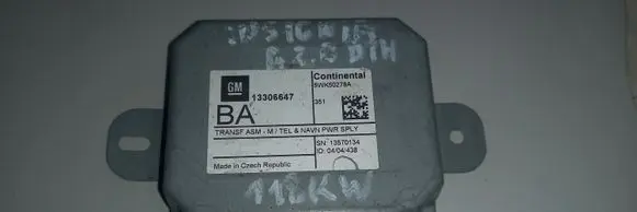 Opel Insignia A GPS navigation control unit/module 13306647