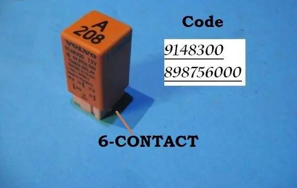 Volvo S60 Coolant fan relay 9148300 898756000
