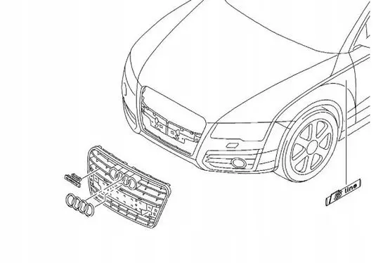 Audi Q2 - Front bumper upper radiator grill H6MTEILE