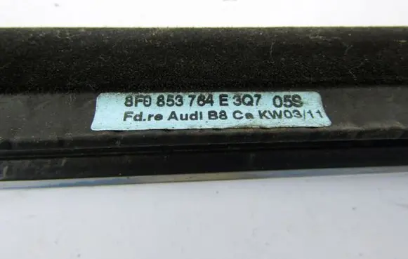 Audi A5 8T 8F Rear door glass trim molding 8F0853764E