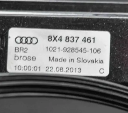 Audi A1 Front door electric window regulator 8X4837461