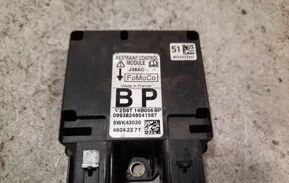 Mazda 2 Airbag control unit/module 5WK43030 2S6T14B056BP