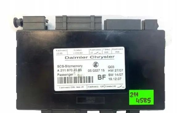 Mercedes-Benz E W211 Seat control module A2118704585
