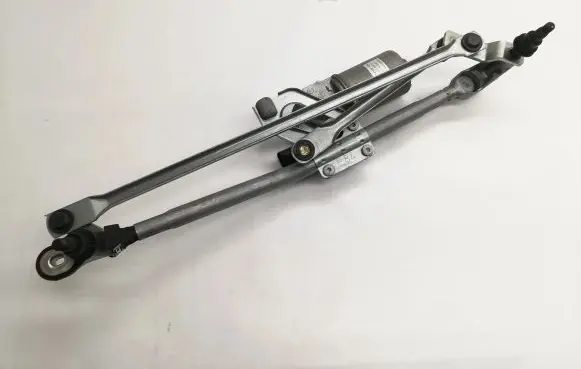 Front wiper linkage and motor