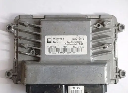 Chevrolet Spark Engine control unit/module 25182026 5WY1K12A 96958816