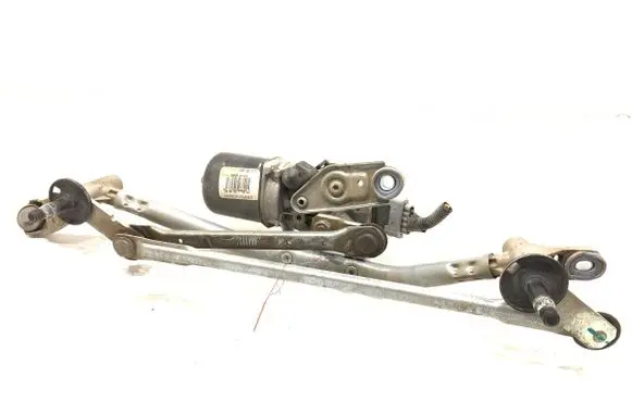Front wiper linkage and motor