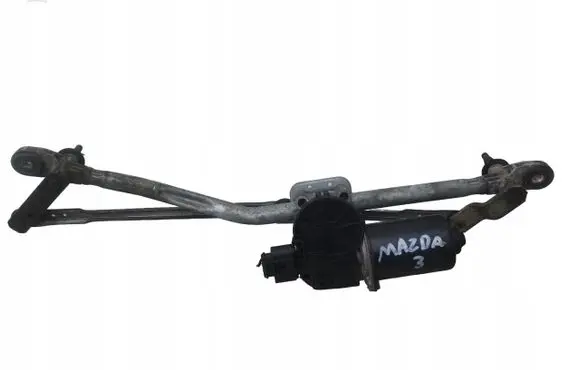Front wiper linkage and motor