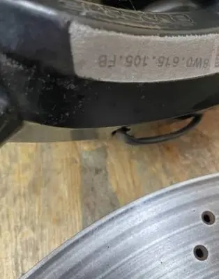 Audi R8 4S Brake caliper pad carrier rear 